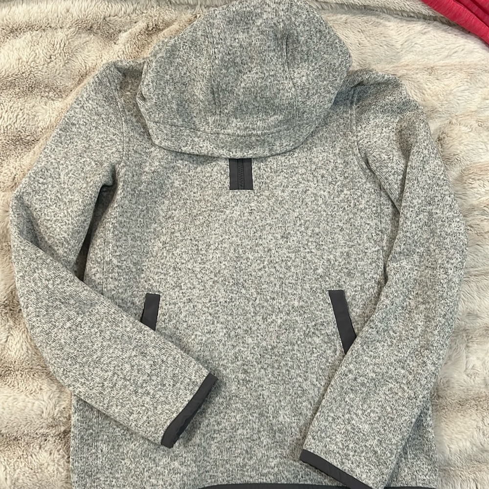 Lululemon athletica hooded quarter zip fleece sweater